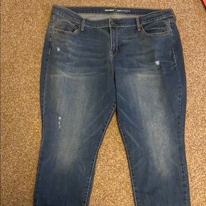 Mild distressed jeans old navy